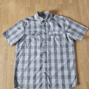 Carhartt Black and White Checkered Men's Shirt